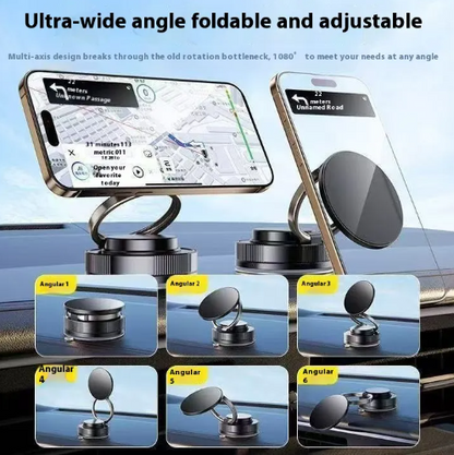 Strong Magnetic Vacuum Car Phone Holder with Navigation Bracket
