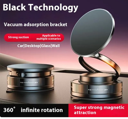 Strong Magnetic Vacuum Car Phone Holder with Navigation Bracket